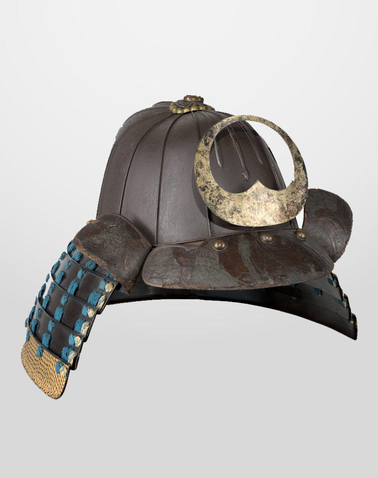 Suji-Tate Kabuto Antique Samurai Helmet for Sale