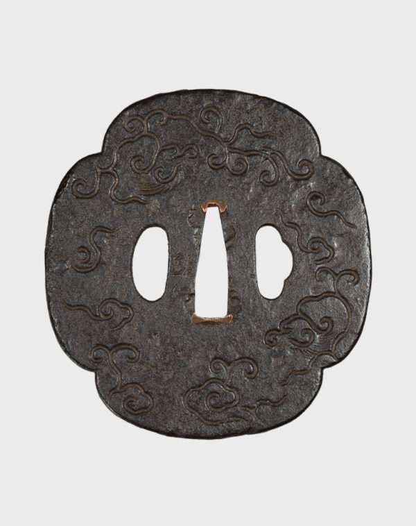 TSUBA<sub><br><sub>Katana Size Iron Mokko