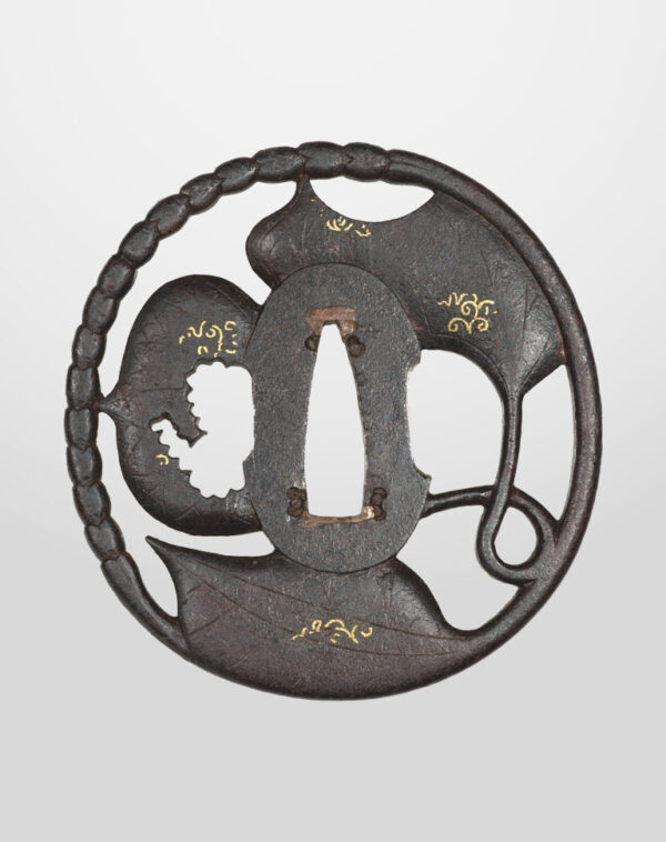 TSUBA<sub><br><sub>Wakizashi Size Iron Maru